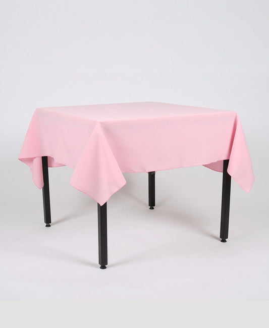 Baby Pink Plain Rectangle Tablecloth - Extra Wide