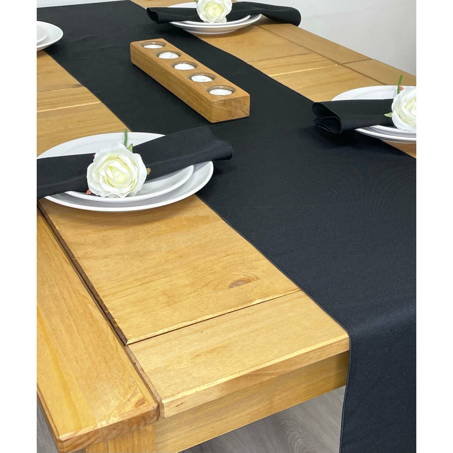 Black Table Runner