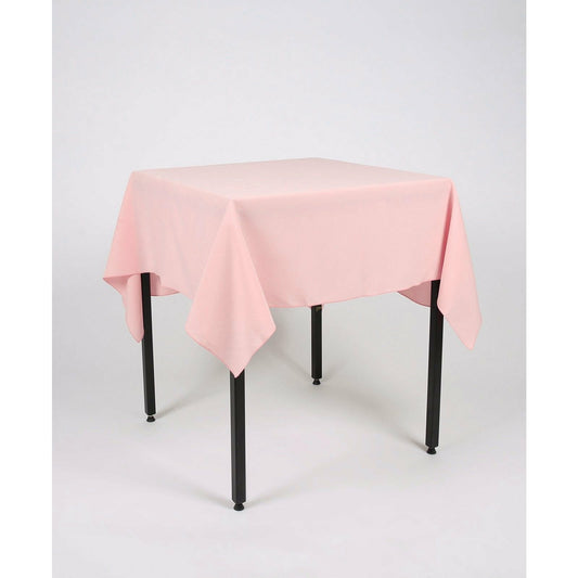 Blush Pink Plain Square Tablecloth - Extra Wide