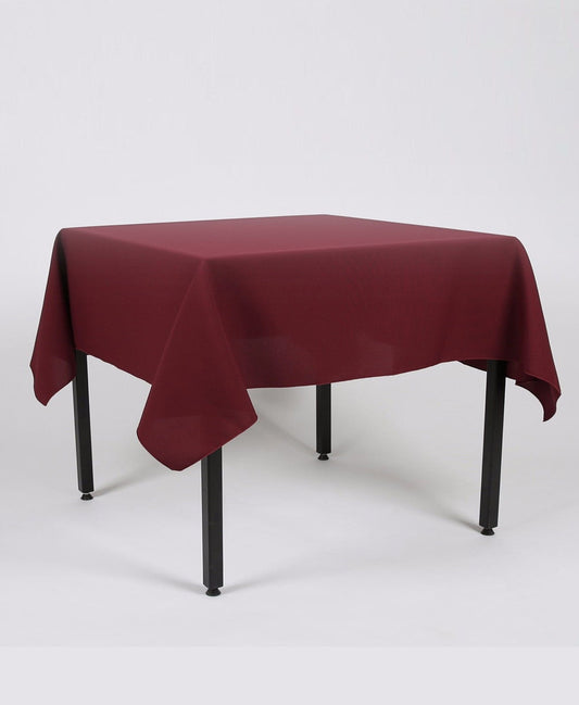 Burgundy Plain Rectangle Tablecloth - Extra Wide