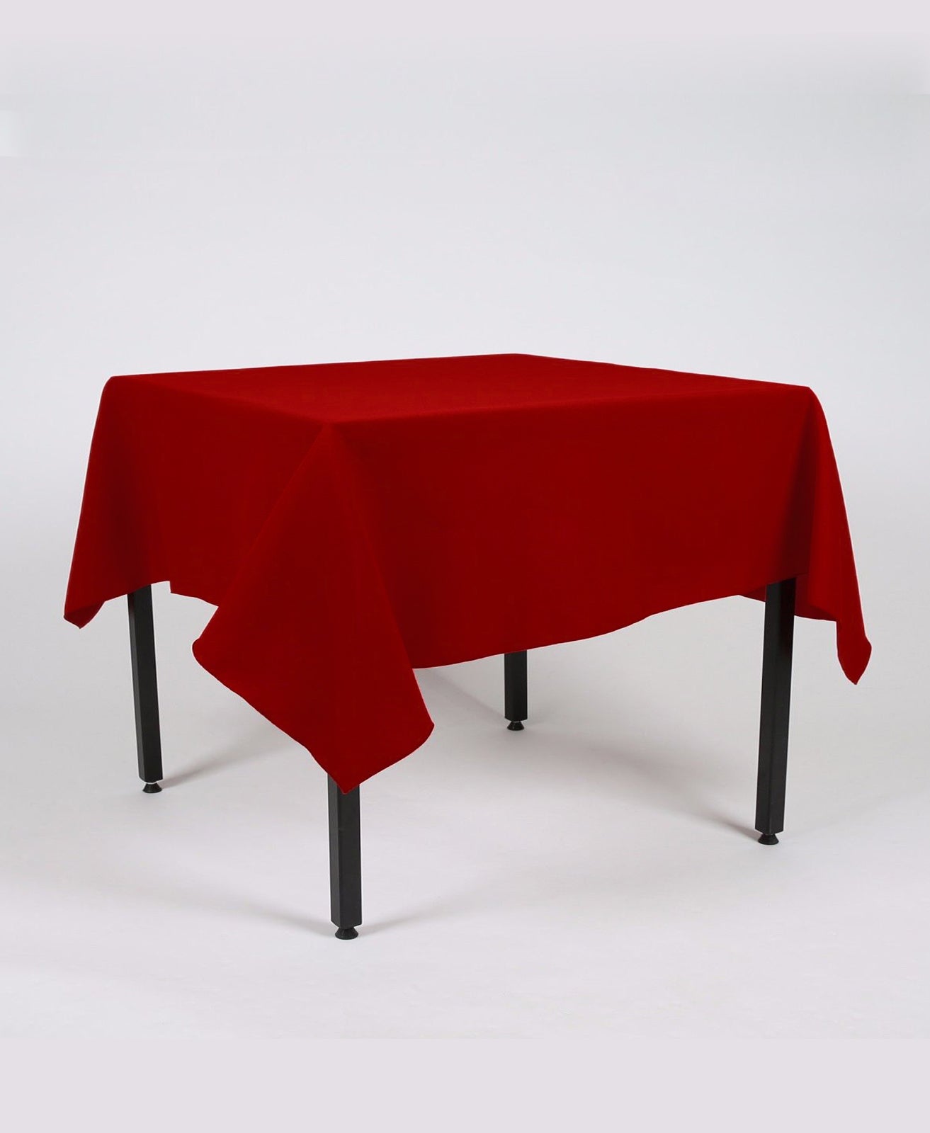 Cherry Red Plain Rectangle Tablecloth - Extra Wide