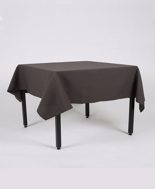 Dark Grey Plain Rectangle Tablecloth - Extra Wide