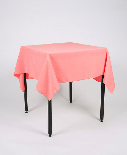 Dusky Pink Plain Square Tablecloth