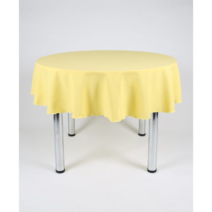 Lemon Plain Round Tablecloth - Extra Wide