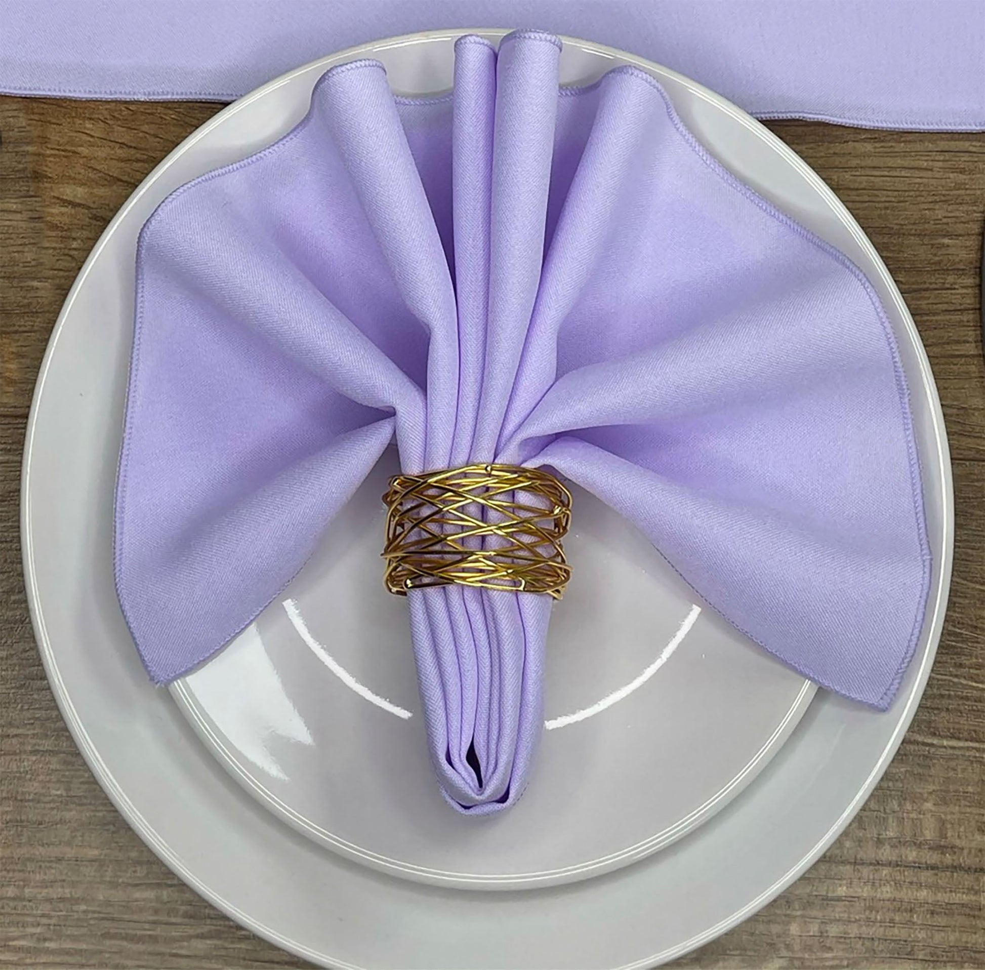 Lilac Plain Fabric Napkin