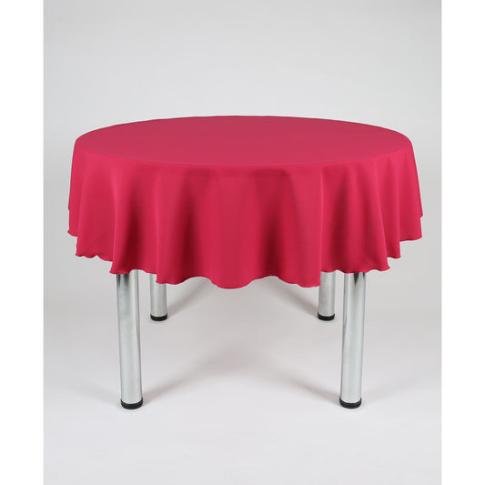 Magenta Plain Round Tablecloth - Extra Wide