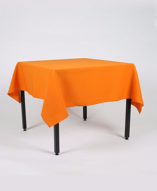 Orange Plain Rectangle Tablecloth