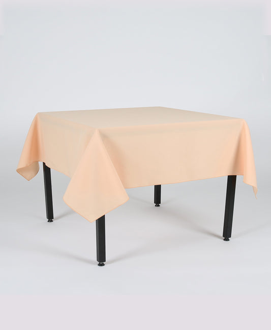 Peach Plain Rectangle Tablecloth