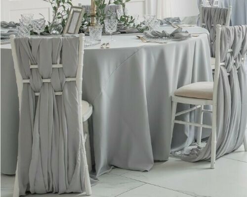 Ivory Plain Round Tablecloth - Extra Wide