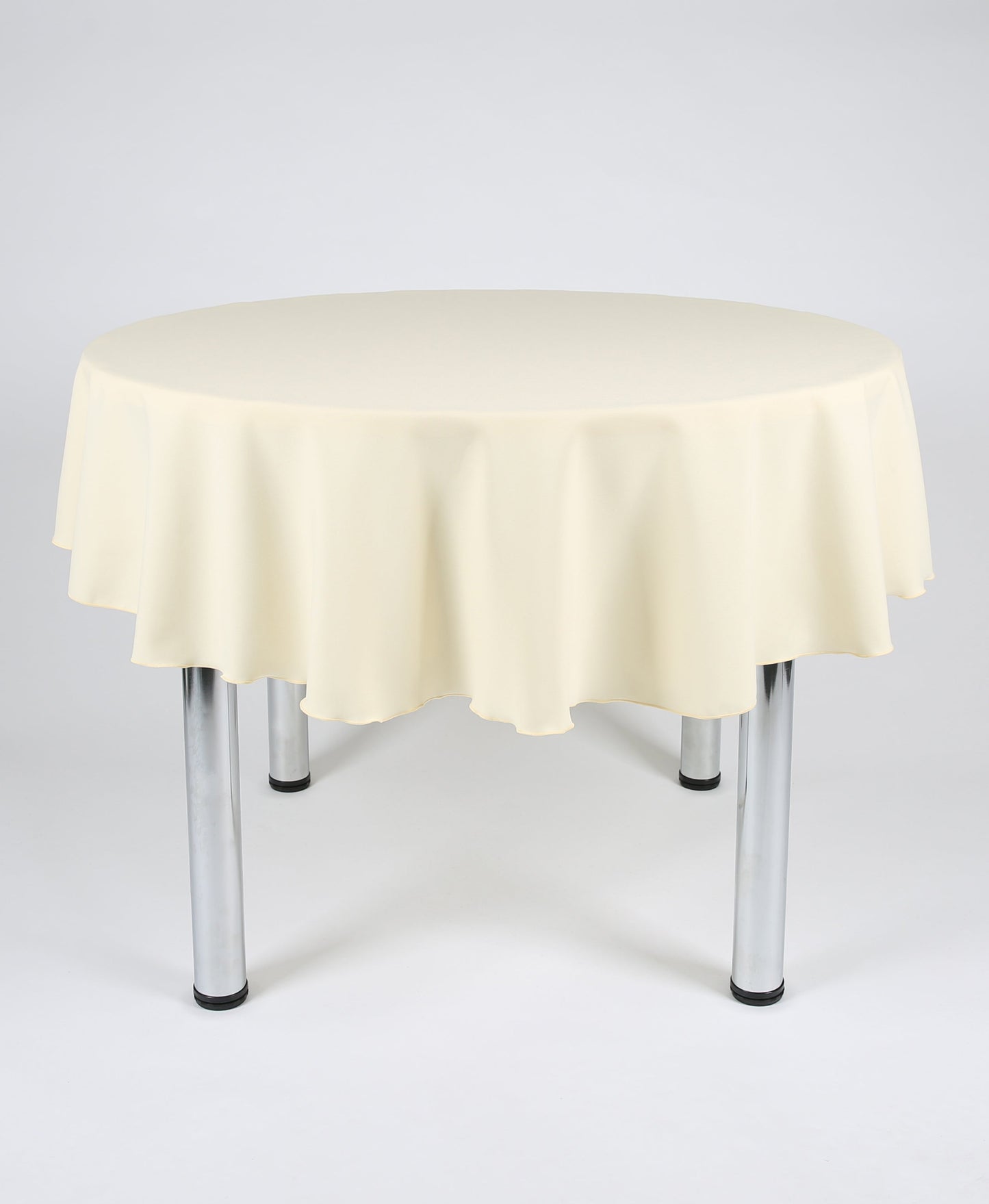 Vanilla Plain Round Tablecloth