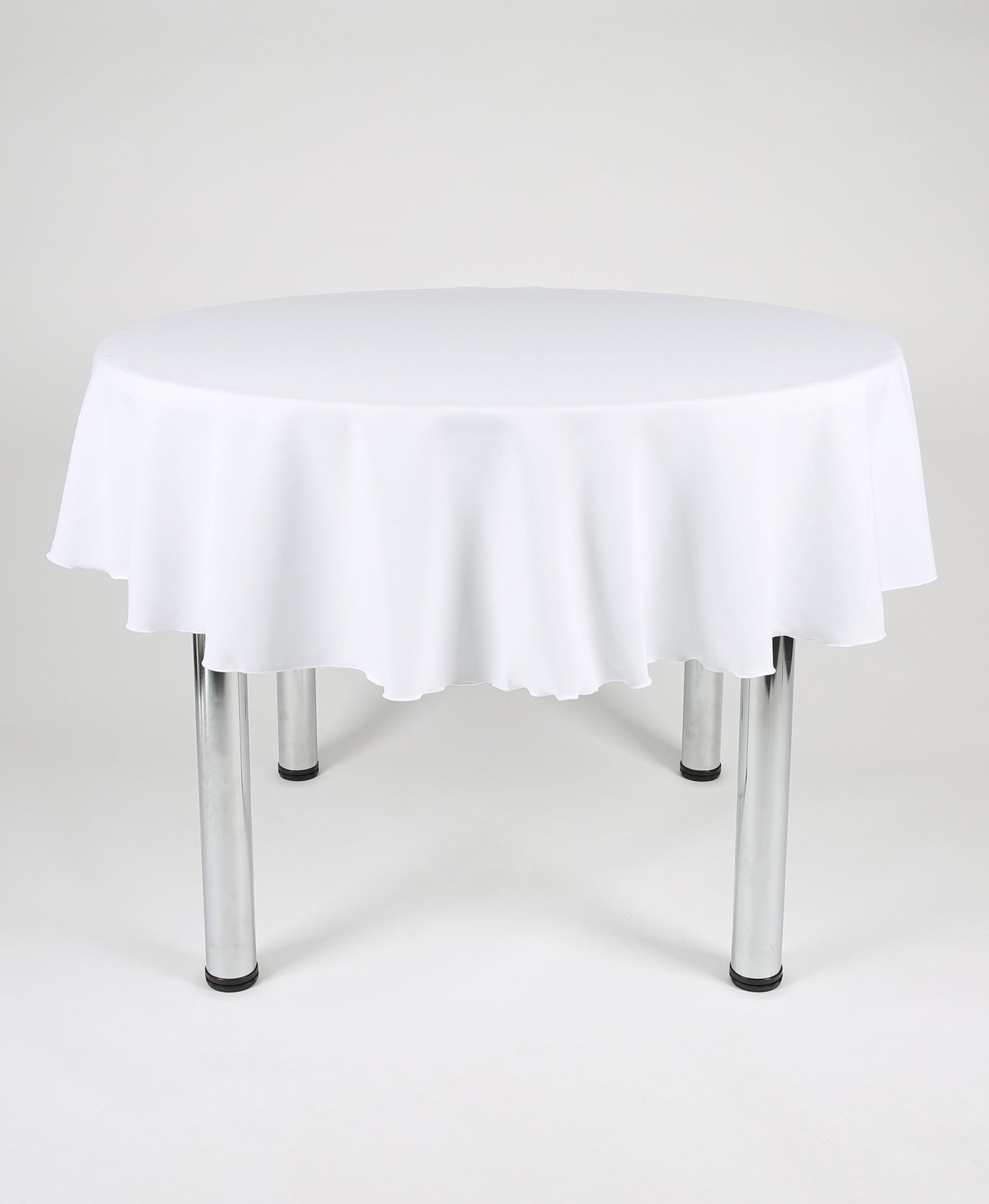 White Plain Round Tablecloth