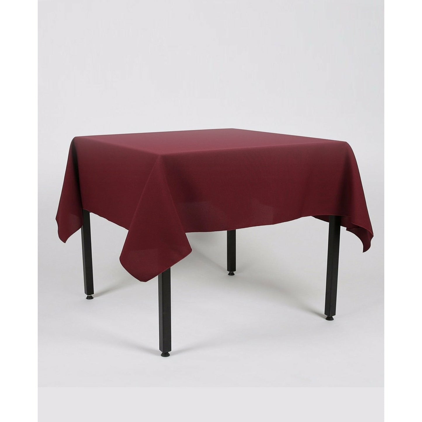 Burgundy Plain Rectangle Tablecloth - Pub Style Tables