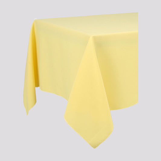 Lemon Yellow Plain Rectangle Tablecloth - Pub Style Tables