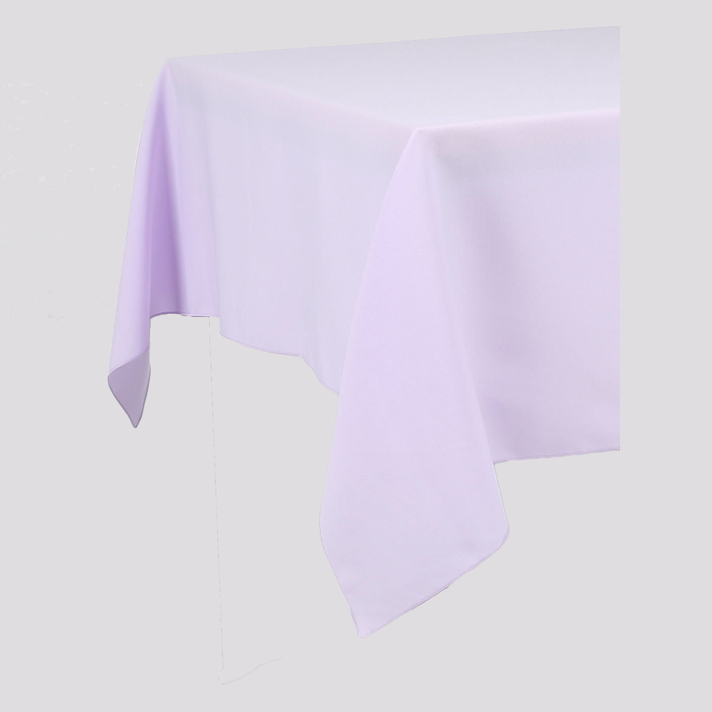 Lilac Plain Rectangle Tablecloth - Pub Style Tables