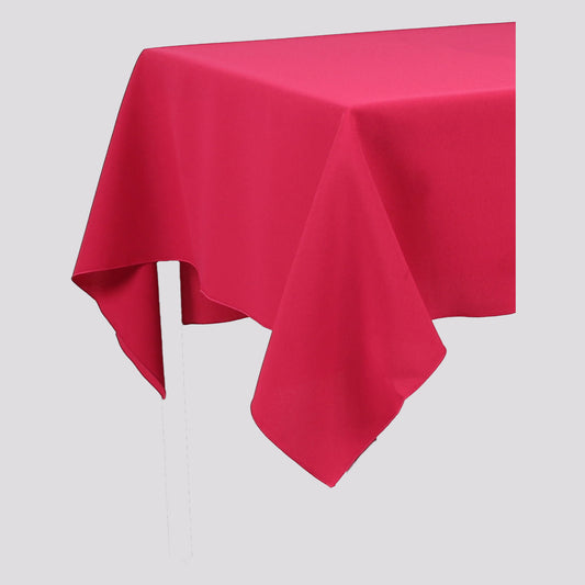 Magenta Dark Pink Plain Rectangle Tablecloth - Pub Style Tables