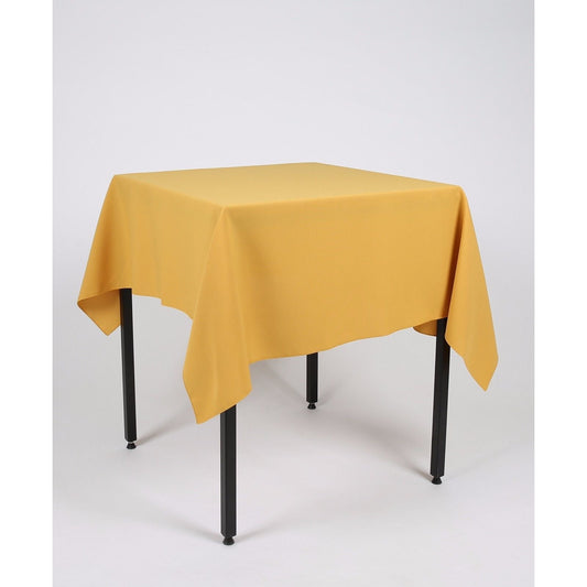 Mustard Yellow Plain Square Tablecloth- Extra Wide